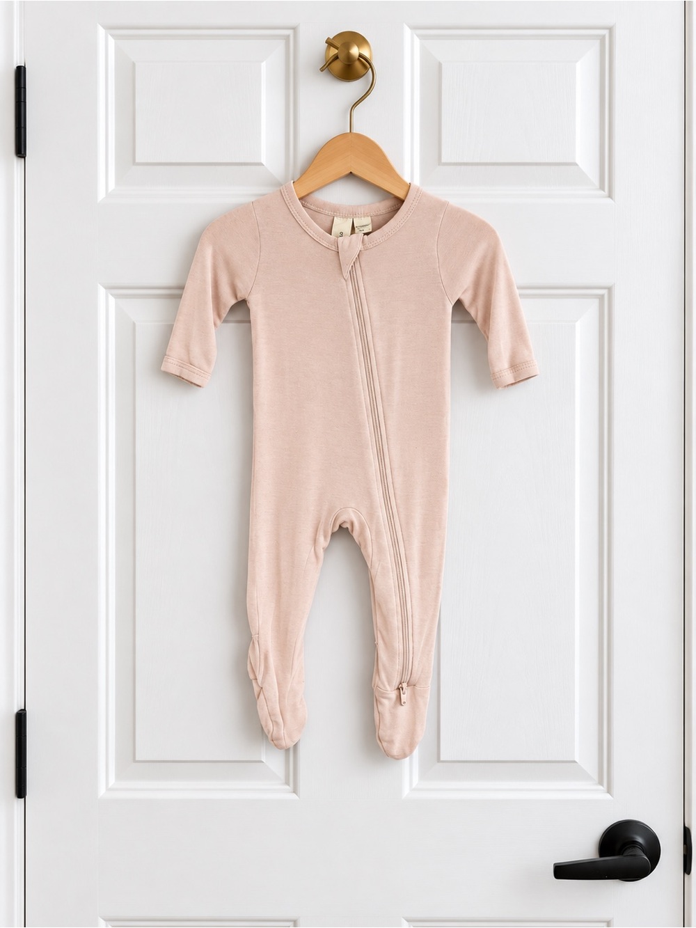 Kyte Baby Blush Bamboo Zipper Footie Sleeper Newborn